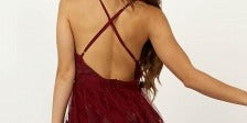 promenade maxi dress in wine 4815797649544