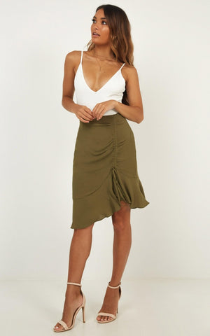 Never Forget Skirt In Khaki