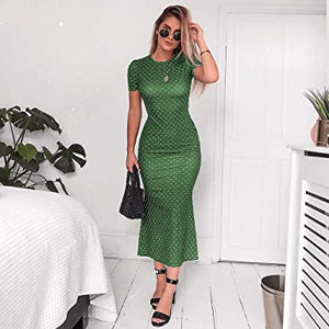Women's Short Sleeve Cocktail Party Dress
