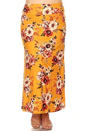 Women's Plus  Maxi Skirt/Made in USA