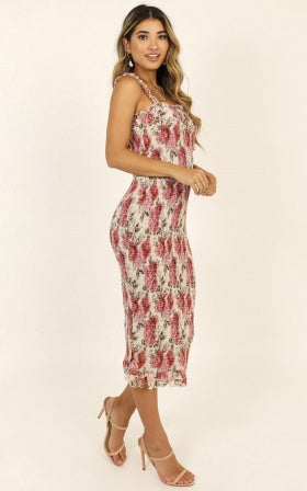 Grand Entrance Dress In Rose Floral