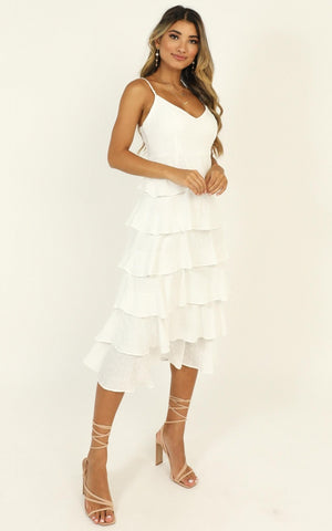 Nothing But Hope Dress In White