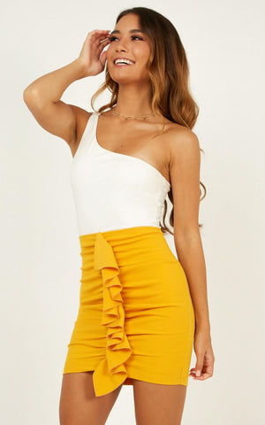 Extra Volume Skirt In Marigold