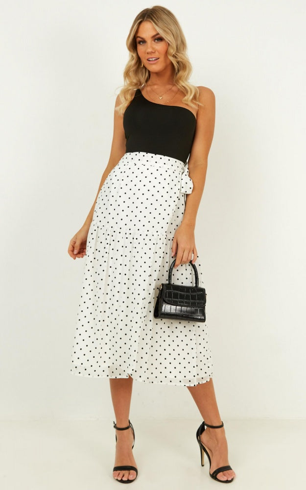 Things On My Mind Skirt In Black Spot